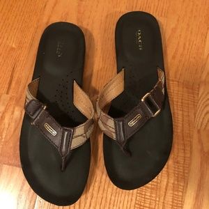 Coach Signature Jada Womens 7-7.5 Flip Flops
